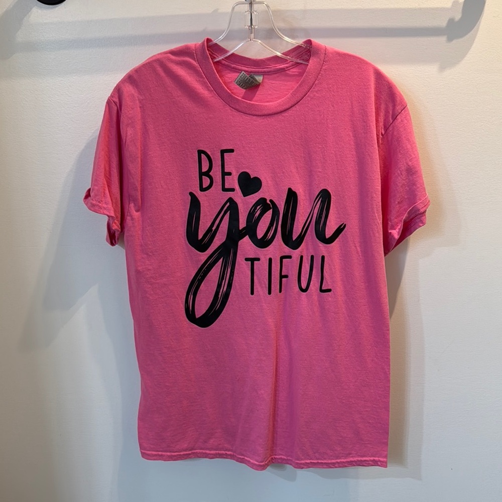 Pink 'Be You Tiful' Graphic T-Shirt